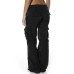 Retro French Wide Leg Women's Multi Pocket Casual Loose Straight Overalls