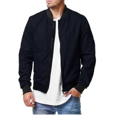 New Men's Pilot Jacket Spring Autumn Casual Fashion Large Men's Zipper Jacket 5XL