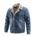 Men's Denim Jacket Autumn Winter Jacket Plush Casual Men's Fashion Trend