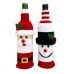 Christmas Decoration Supplies Family Table Red Wine Bottle Cover Red Wine Bag Knitting Santa Claus Wine Bottle Cover