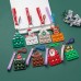 Christmas Decompression Finger Bubble Music Key Chain Old Man Soft Rubber Decompression Cartoon Pendant Elk Snowman Tree