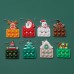 Christmas Decompression Finger Bubble Music Key Chain Old Man Soft Rubber Decompression Cartoon Pendant Elk Snowman Tree