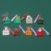 Christmas Decompression Finger Bubble Music Key Chain Old Man Soft Rubber Decompression Cartoon Pendant Elk Snowman Tree