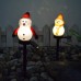 Christmas Solar Energy To Insert Snowman Outdoor Residential Garden Villa Festival Decoration Christmas Lights