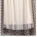 Spring Summer Polka Dot Tulle Skirts Women New Casual Elastic High Waist A-line Skirt Female Party Beach Midi Pleated Skirt