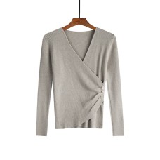 Knitted Sweater Female Short Section Inside The New Sense Of Design In Autumn And Winter Pullover Gentle Top Coat Knitted Sweater Female Short Section Inside The New Sense Of Design In Autumn And Winter Pullover Gentle Top Coat