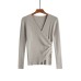 Knitted Sweater Female Short Section Inside The New Sense Of Design In Autumn And Winter Pullover Gentle Top Coat