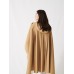 Spring And Summer New Style Simple Style Loose Pleated Back Hooded Trench Coat Women