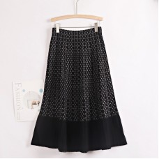 Luxury Knit A Line Women Sweater Skirt  Elegant Long Maxi Warm Skirt Fashion Thick Midi Lady Sweater A Line Skirts