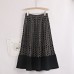 Luxury Knit A Line Women Sweater Skirt  Elegant Long Maxi Warm Skirt Fashion Thick Midi Lady Sweater A Line Skirts