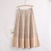 Luxury Knit A Line Women Sweater Skirt  Elegant Long Maxi Warm Skirt Fashion Thick Midi Lady Sweater A Line Skirts