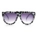 Oversized Sunglasses Women Men Unique Cow Colorful Retro Square Sunglasses Female One piece Flat Top Eyewear Shades UV400