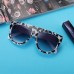 Oversized Sunglasses Women Men Unique Cow Colorful Retro Square Sunglasses Female One piece Flat Top Eyewear Shades UV400