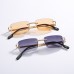 Square Rimless Sunglasses With Cut Edges For Women's Fashion Ins Style Street Sunglasses Personality Small Glasses Square Rimless Sunglasses With Cut Edges For Women's Fashion Ins Style Street Sunglasses Personality Small Glasses