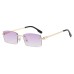 S311 Rimless Square Spring Foot Sunglasses Ocean Piece New Ins Street Fashion Sunglasses