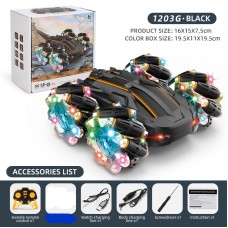 Drift Racing Remote Control Double-Sided Stunt Rampage Light Charging High-Speed Off-Road Vehicles Children's Toys
