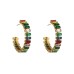 Ins Creative C-Shaped Earrings Female Titanium Steel Electroplated With Color Zirconium Personalized High-Quality Earrings Ins Creative C-Shaped Earrings Female Titanium Steel Electroplated With Color Zirconium Personalized High-Quality Earrings