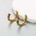 Ins Creative C-Shaped Earrings Female Titanium Steel Electroplated With Color Zirconium Personalized High-Quality Earrings Ins Creative C-Shaped Earrings Female Titanium Steel Electroplated With Color Zirconium Personalized High-Quality Earrings