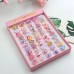 Korean Cartoon 50 pcs Resin Ring Acrylic Children's Toys Plastic Ring Girl Gifts