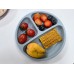 Children's Silicone Dinner Plate Infant Feeding Tableware Set Baby's Complementary Food Division Big Suction Cup Smiling Face Silicone Dinner Plate