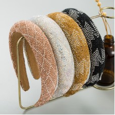 New Light Luxury Rhinestone Headband Ladies Korean Head Jewelry