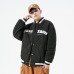 Winter New style Baseball Suit Woolen Cloth Collage Cotton Shirt Loose Versatile Couple Style American Coat Male Fashion