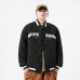Winter New style Baseball Suit Woolen Cloth Collage Cotton Shirt Loose Versatile Couple Style American Coat Male Fashion