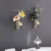 Iron Ins Wall Dried Flowers Vase Wall Hanging Decorations Hanging Home Living Room Background Wall Decorations