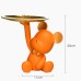Entrance Key Storage Violent Bear Decoration Tray Home Accessories Creative Online Red Hall TV Cabinet Desktop Decoration