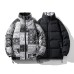Winter New Double-Sided Men's Cotton Jacket Loose Stand Collar Winter Clothing Cashew Flower Warm Cotton Jacket