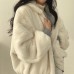 Female hooded jacket winter cotton jacket plus down thickening two sides wear lambswool cotton clothing women's winter new zipper top