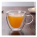 Double Glass Cup Transparent Glass Water Cup Creative Heart-Shaped Glass Coffee Cup Home High Borosilicate Water Cup