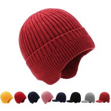 Hats Men's Autumn and Winter Woolen Hats Plush Thickened Knit Hats Korean Fashion Earmuffs Headcap Cold proof Warm Cap Hats Men's Autumn and Winter Woolen Hats Plush Thickened Knit Hats Korean Fashion Earmuffs Headcap Cold proof Warm Cap