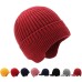 Hats Men's Autumn and Winter Woolen Hats Plush Thickened Knit Hats Korean Fashion Earmuffs Headcap Cold proof Warm Cap
