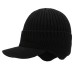 Hats Men's Autumn and Winter Woolen Hats Plush Thickened Knit Hats Korean Fashion Earmuffs Headcap Cold proof Warm Cap