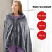 Electric Outer Shawl Blanket Coral Velvet Warm Wrap Cape Cloak USB Charging Heating Blanket Cold Insulation Blanket