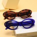 Fashionable New Sunglasses Women's Personality Oval Cat's Eye Trend Men's Punk Sunglasses