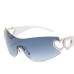 Fashion New One-Piece Sunglasses Y2K Millennium Hot Girl Style Rimless Sunglasses Vintage Modern Glasses