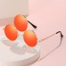 New Fashion Women's Sunglasses Personality Retro Metal Glasses Fashion People Walking Show Street Shooting Glasses