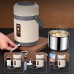Double layer portable insulated lunch box thermostatic pot