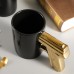 Creative Ceramic Cup Gold Silver Pistol Cup Gun Handle Mug Personalized Water Cup Coffee Cup 3D Modeling Cup Color Glaze Cup Creative Ceramic Cup Gold Silver Pistol Cup Gun Handle Mug Personalized Water Cup Coffee Cup 3D Modeling Cup Color Glaze Cup