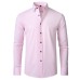 Four Sided Stretch Iron Free Men's Long Sleeve Shirt Mercerized Vertical Sense European Men's Shirt