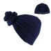 Men's Double Layer Headband Hat With Satin Lining And Pigtail Hat