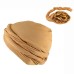 Men's Double Layer Headband Hat With Satin Lining And Pigtail Hat