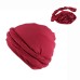 Men's Double Layer Headband Hat With Satin Lining And Pigtail Hat