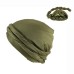 Men's Double Layer Headband Hat With Satin Lining And Pigtail Hat