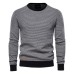 Knitted Top Men's Bottoming Autumn And Winter Round Neck European Size Personalized Men's Pullover