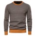 Knitted Top Men's Bottoming Autumn And Winter Round Neck European Size Personalized Men's Pullover