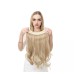 European And American Wig Piece Female Fishline Hair Extension Piece Chemical Fiber Matte High Temperature Silk Long Curly Human Hair