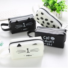 New Cat's Kingdom Pencil Bag Cartoon Cat Student Pencil Case Large Capacity Creative Stationery Box Pencil Bag